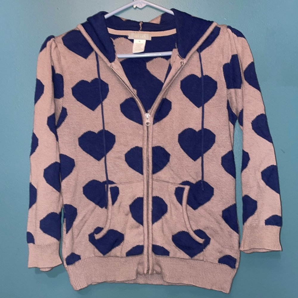 Vintage DELiAs Knit Heart Sweater Jacket